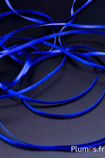 Satinband - Breite 3 mm - blau